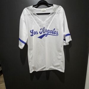 Dirty Laundry White and Blue Women's Jersey Top